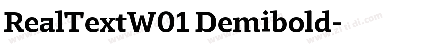 RealTextW01 Demibold字体转换